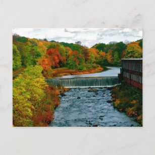 New England Herfst Day Foto genomen in Massachuset Briefkaart