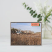 New England huizen Kittery Maine Natuur Briefkaart (Staand voorkant)