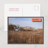 New England huizen Kittery Maine Natuur Briefkaart (Voorkant / Achterkant)