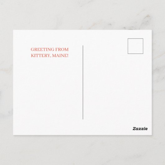 New England huizen Kittery Maine Natuur Briefkaart (Achterkant)