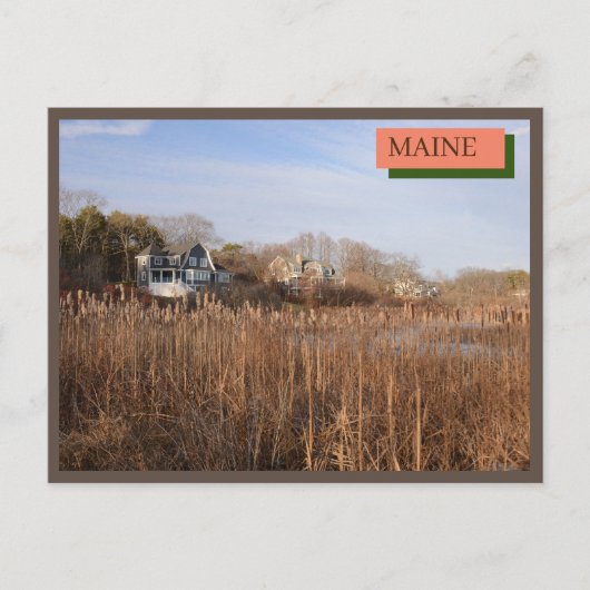 New England huizen Kittery Maine Natuur Briefkaart (Voorkant)
