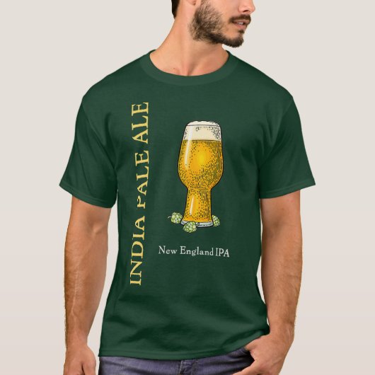 New England India Bleek Ale IPA Craft Beer Gift T-shirt (Voorkant)