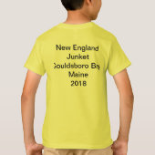 New England Junket 2018 kinder T-shirt (Achterkant)