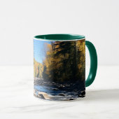 New England kleurrijk landschap, herfst, Mok (Voorkant rechts)