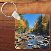 New England kleurrijk landschap, herfst, Sleutelhanger (Voorkant)