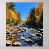 New England kleurrijk landschap Poster (Voorkant)