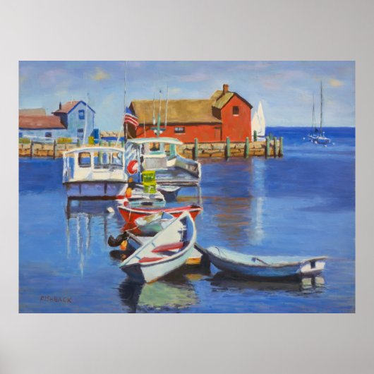 New England Kust Kunst Poster (Voorkant)