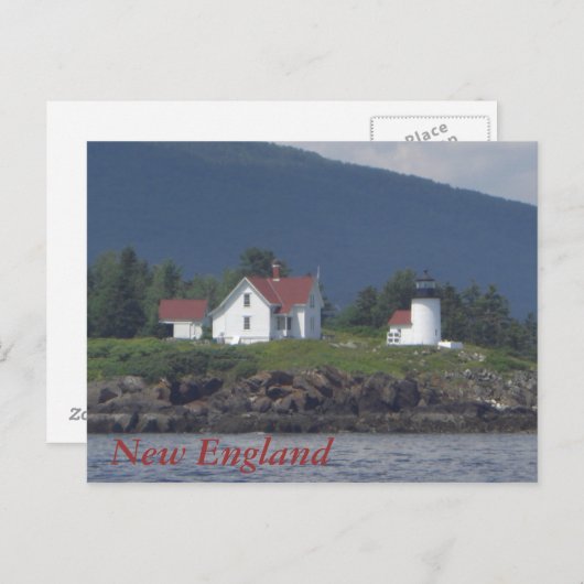 New England Lighthouse Briefkaart (Voorkant / Achterkant)