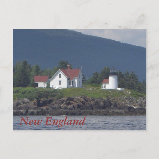 New England Lighthouse Briefkaart (Voorkant)