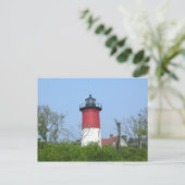 New England Lighthouse Briefkaart-Nauset Light Briefkaart (Staand voorkant)