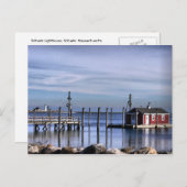 New England Lighthouse Briefkaart-Scituate Briefkaart (Voorkant / Achterkant)