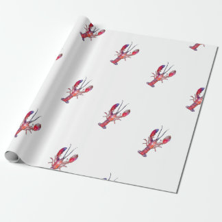 New England Lobster Gift Wrap Cadeaupapier