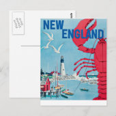  New England Lobster Lighthouse Travel Briefkaart (Voorkant / Achterkant)