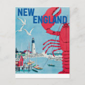  New England Lobster Lighthouse Travel Briefkaart (Voorkant)