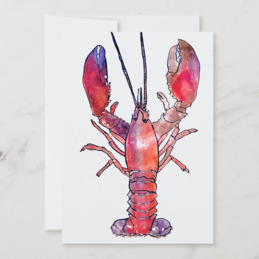 New England Lobster Note Card (Blank Inside) Bedankkaart (Voorkant)