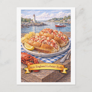 New England-lobsterbroodjes (Amerikaanse voedselse Briefkaart