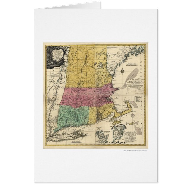 New England Map - 1777 (Voorkant)