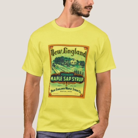 New England Maple Sap Syrup Ad T-shirt (Voorkant)