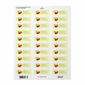 New England Meal Boiled Dinner Corned Beef Cabbage Etiket (Full Sheet)