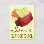 New England Meal Boiled Dinner Corned Beef Cabbage Visitekaartje (Voorkant)