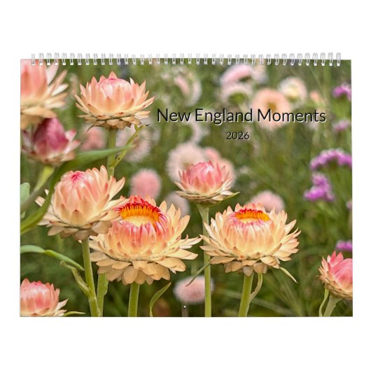 New England-momenten 2026 kalender (Hoes)