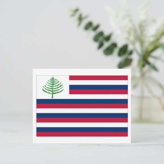 New England Naval Ensign Briefkaart (Staand voorkant)