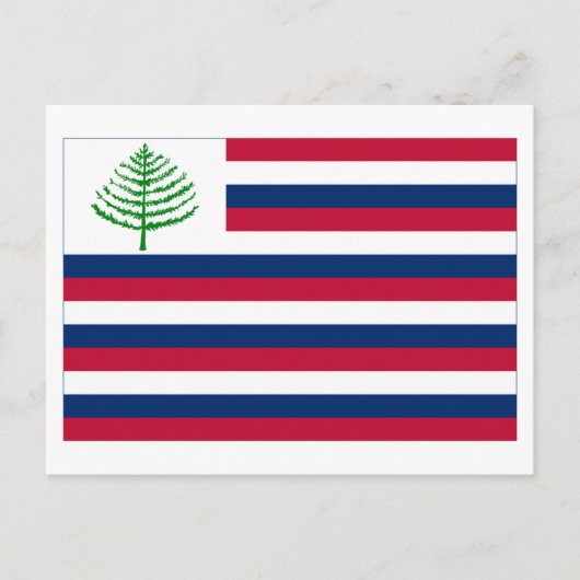 New England Naval Ensign Briefkaart (Voorkant)