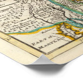 New England, New York, New Jersey en Pennsylvania Poster (Hoek)