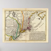 New England, New York, New Jersey en Pennsylvania Poster (Voorkant)
