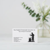 New England Ornamental Ironworks Visitekaartje (Staand voorkant)