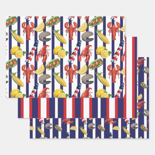 New England Picknick Inpakpapier Vel (Set)
