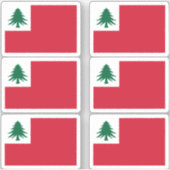 New England Pine Tree Flag Sticker Pack (Voorkant)