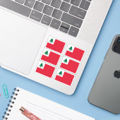 New England Pine Tree Flag Sticker Pack (Laptop met iPhone)