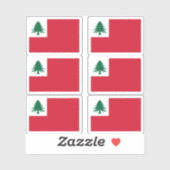 New England Pine Tree Flag Sticker Set (Vel)