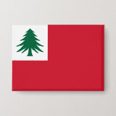 New England Pine Tree-vlag Button (Voorkant)
