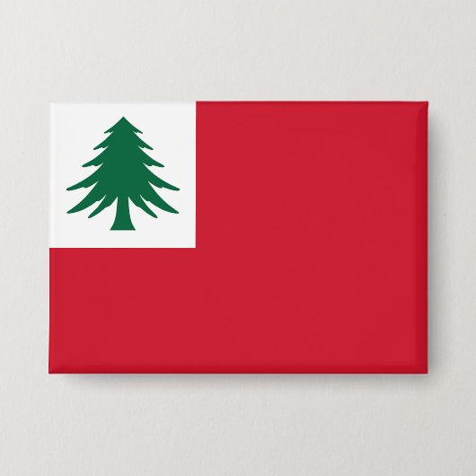 New England Pine Tree-vlag Button (Voorkant)