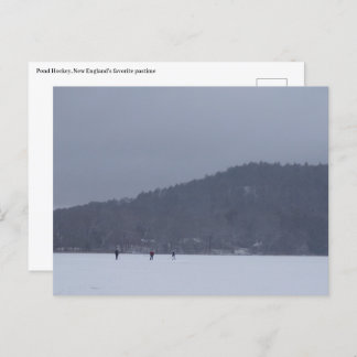 New England Pond Hockey Briefkaart