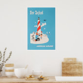 New England Poster Kunst Amerikaanse Reisprent (Keuken)