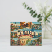 New England-prentbriefkaart Briefkaart (Staand voorkant)