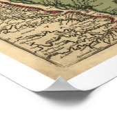 New England Regional Map - 1685 Poster (Hoek)