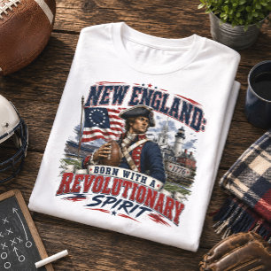 New England Revolutionaire Geest American Football T-shirt