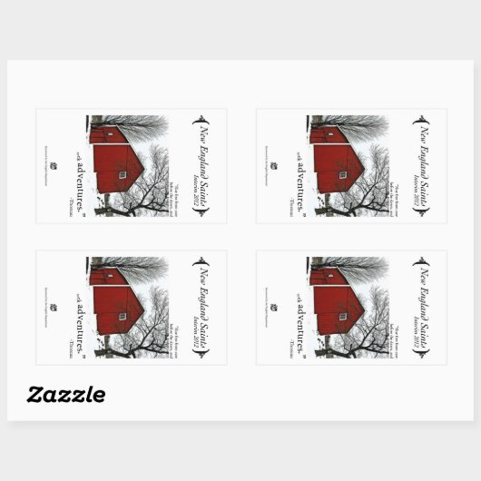 New England Saints Rechthoekige Sticker (Vel)