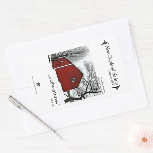 New England Saints Rechthoekige Sticker (Envelop)