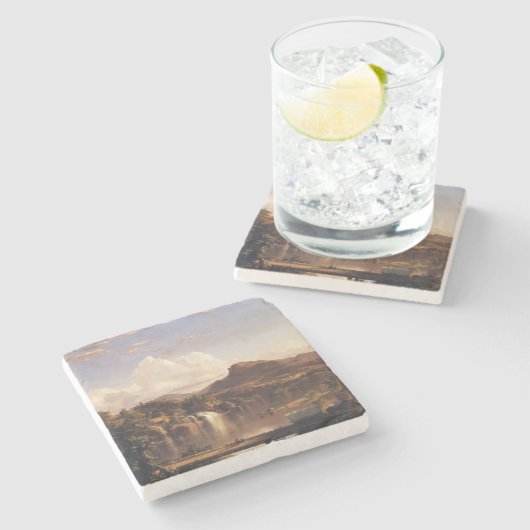 New England Scenery Frederic Edwin Church Stenen Onderzetter (Zijkant)