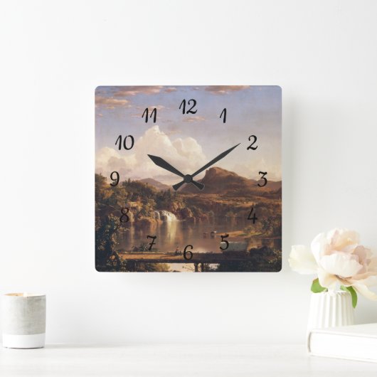 New England Scenery Frederic Edwin Church Vierkante Klok (Huis)