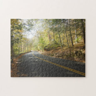 New England Schilderachtig Autumn Road Legpuzzel