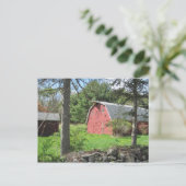 New England schuur Briefkaart (Staand voorkant)
