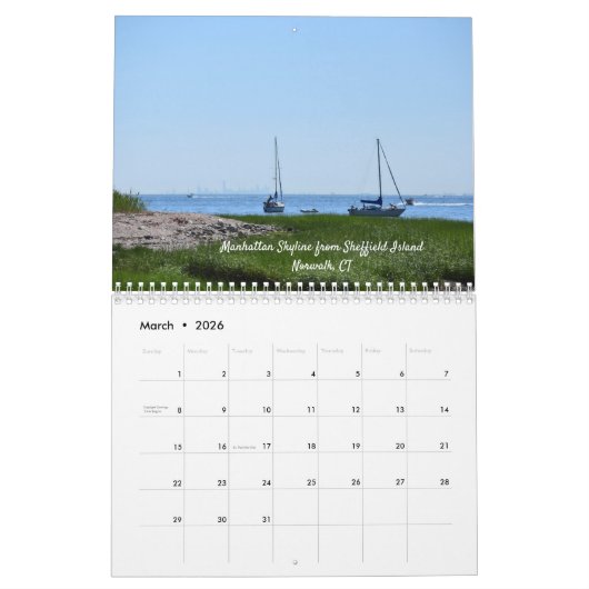 New England Shores Wall Calendar Kalender (Mar 2026)
