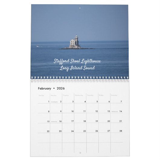 New England Shores Wall Calendar Kalender (Feb 2026)