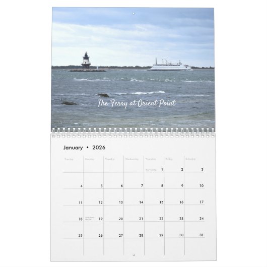 New England Shores Wall Calendar Kalender (Jan 2026)